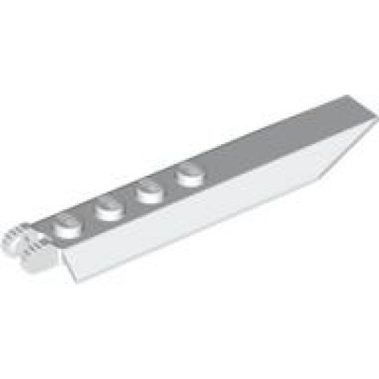 Hinge Plate 1 x 8 with Angled Side Extensions, 9 Teeth and Rounded Plate Underside