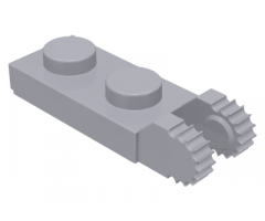 Hinge Plate 1 x 2 Locking with 2 Fingers on End (Undetermined Type)