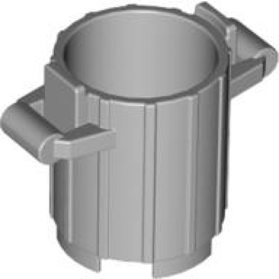 Container Trash Can with 2 Cover Holders