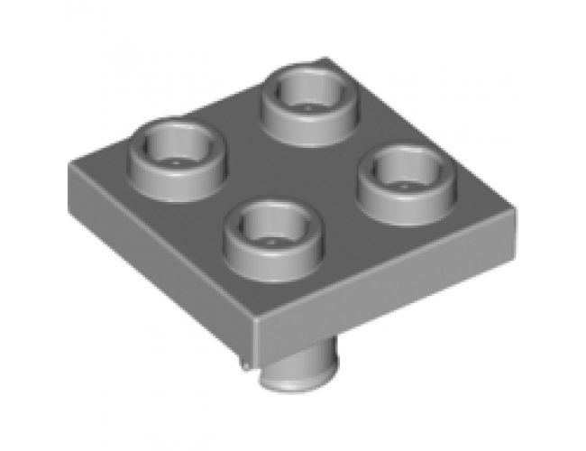 Plate, Modified 2 x 2 with Pin on Bottom