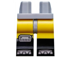 Hips and Yellow Legs with Black Boots and Silver Knee Pad and Boot Tips Pattern