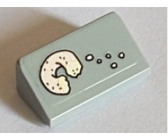 Slope 30 1 x 2 x 2/3 with Bitten Doughnut and Crumbs Pattern (Sticker) - Set 71016