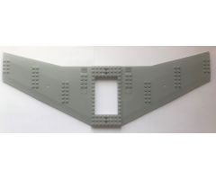 Wing Plate 20 x 56 with 6 x 10 Cutout and 4 Holes with 2 Hatches and 2 Vents Pattern (Stickers) - Set 60022