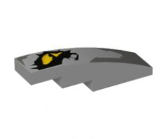 Slope, Curved 4 x 1 with Dragon Eye Pattern Model Left Side