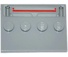 Tile, Modified 3 x 4 with 4 Studs in Center with SW TIE Advanced Prototype Pattern (Sticker) - Set 75082