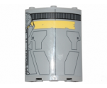Cylinder Quarter 4 x 4 x 6 with SW Droid Escape Pod Pattern 2 (Sticker) - Set 75136