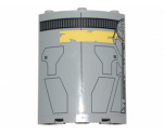 Cylinder Quarter 4 x 4 x 6 with SW Droid Escape Pod Pattern 1 (Sticker) - Set 75136