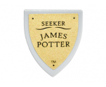 Minifigure, Shield Triangular with 'SEEKER JAMES POTTER' on Gold Background Pattern (Sticker) - Set 4842