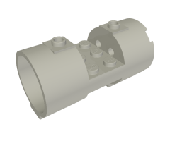 Cylinder 3 x 6 x 2 2/3 Horizontal - Square Connections Between Interior Studs