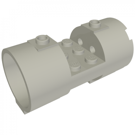 Cylinder 3 x 6 x 2 2/3 Horizontal - Square Connections Between Interior Studs