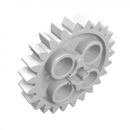 Technic, Gear 24 Tooth (2nd Version - 1 Axle Hole)