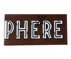 Tile 2 x 4 with 'PHERE' and Scratches Pattern (Sticker) - Set 75929