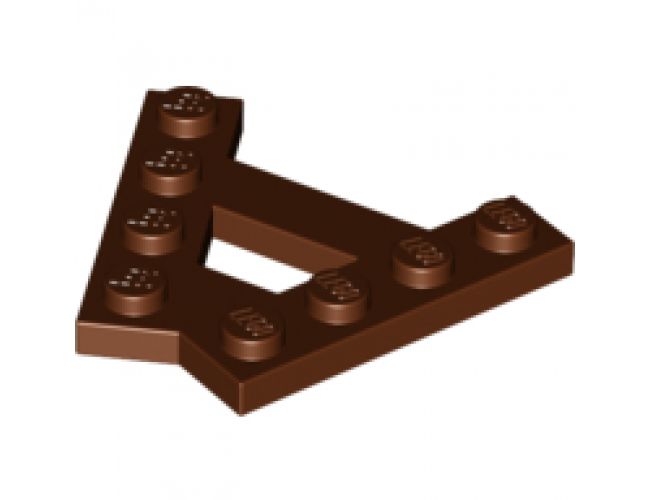 Wedge, Plate A-Shape with 2 Rows of 4 Studs