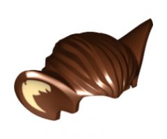 Minifigure, Hair Bat Ears and Tan Inner Ear Pattern