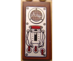 Tile 2 x 4 with Breaker and 3 Toggle Switches Pattern (Sticker) - Set 9466