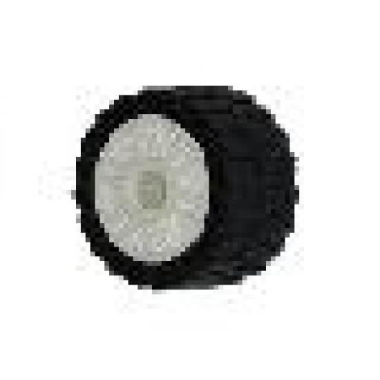 Wheel & Tire Assembly 18mm D. x 14mm with Pin Hole, Fake Bolts and Shallow Spokes with Black Tire 24 x 14 Shallow Tread (55981 / 30648)