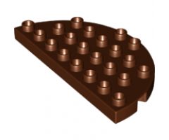 Duplo, Plate Round Corner 4 x 8 Double
