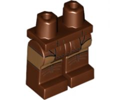 Hips and Legs with Loincloth, Medium Nougat Knees, Reddish Brown Shoes Pattern