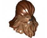 Large Figure Part Head Modified SW Wookiee with Medium Nougat Fur Pattern (Chewbacca)