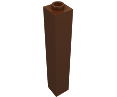 Brick 1 x 1 x 5 - Blocked Open Stud or Hollow Stud