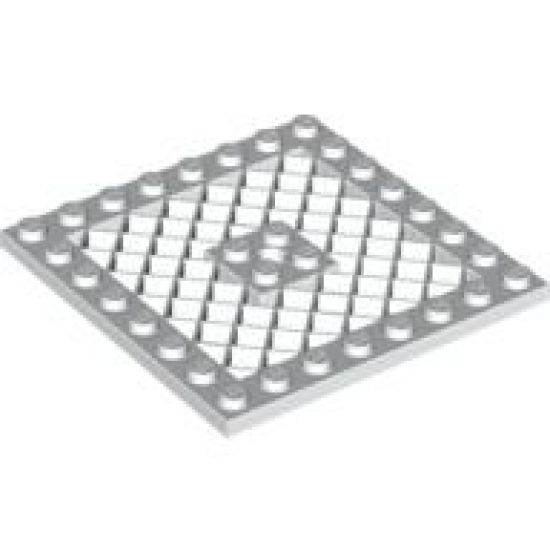 Plate, Modified 8 x 8 with Grille and Hole in Center