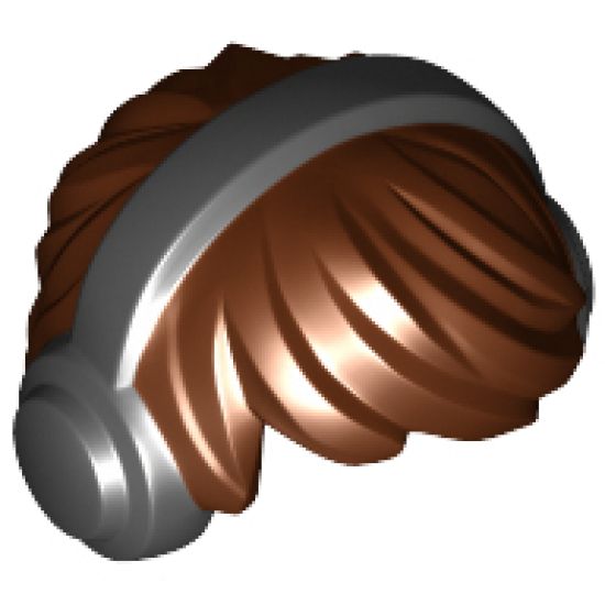 Minifigure, Hair Short Tousled with Black Headphones Pattern