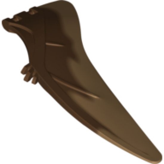 Animal, Body Part Dinosaur Wing Pteranodon - Left with Marbled Medium Nougat Edge Pattern