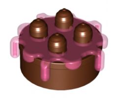 Duplo, Food & Drink Cake with Trans-Dark Pink Frosting
