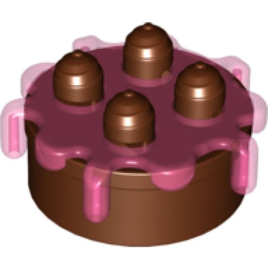 Duplo, Food & Drink Cake with Trans-Dark Pink Frosting