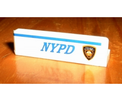 Panel 1 x 4 x 1 with 'NYPD' and Badge Right Pattern (Sticker) - Set 1376