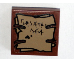 Tile 2 x 2 with Orcish Runes Pattern (Sticker) - Set 79010