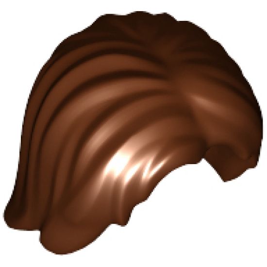 Minifigure, Hair Mid-Length Tousled with Center Part