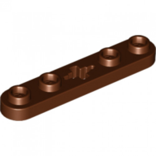 Technic, Plate 1 x 5 with Smooth Ends, 4 Studs and Center Axle Hole