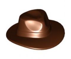 Minifigure, Headgear Hat, Wide Brim Outback Style (Fedora)