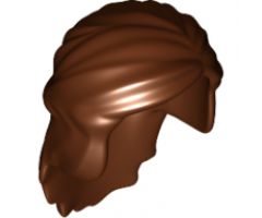 Minifigure, Hair Female Mid-Length with Braid around Sides