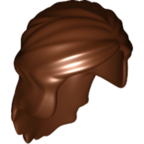 Minifigure, Hair Female Mid-Length with Braid around Sides