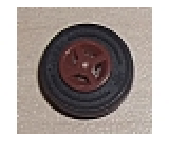 Wheel & Tire Assembly 8mm D. x 6mm with Black Tire 14mm D. x 4mm Smooth Small Single (4624 / 3139)
