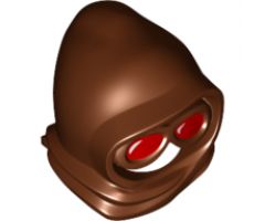 Minifigure, Headgear Hood with Goggles over Face, Red Lenses Pattern