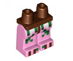 Hips and Bright Pink Legs with Pixelated Zombie Pigman Pattern