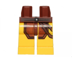 Hips and Yellow Legs with Reddish Brown Loincloth and Diagonal Belts Pattern (SW Naboo Security Guard)