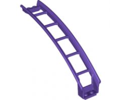 Train, Track Roller Coaster Ramp Large Upper Part, 6 Bricks Elevation