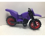 Riding Cycle Motorcycle Dirt Bike with Black Chassis and Red Wheels