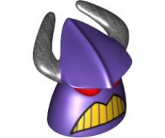 Minifigure, Head, Modified Zurg Pattern