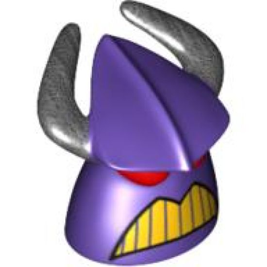 Minifigure, Head, Modified Zurg Pattern