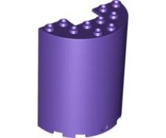 Cylinder Half 3 x 6 x 6 with 1 x 2 Cutout