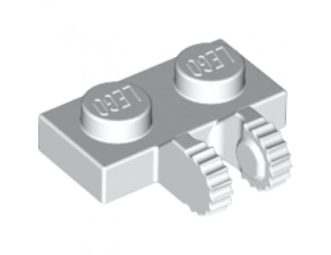 Hinge Plate 1 x 2 Locking with 2 Fingers on Side and 9 Teeth