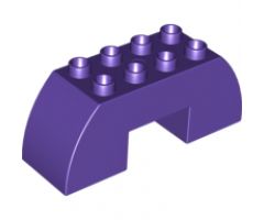 Duplo, Brick 2 x 6 x 2 Curved with 2 x 2 Cutout on Bottom