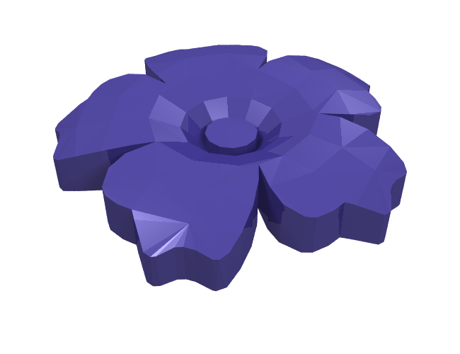 Friends Accessories Hair Decoration, Flower with Serrated Petals and Pin