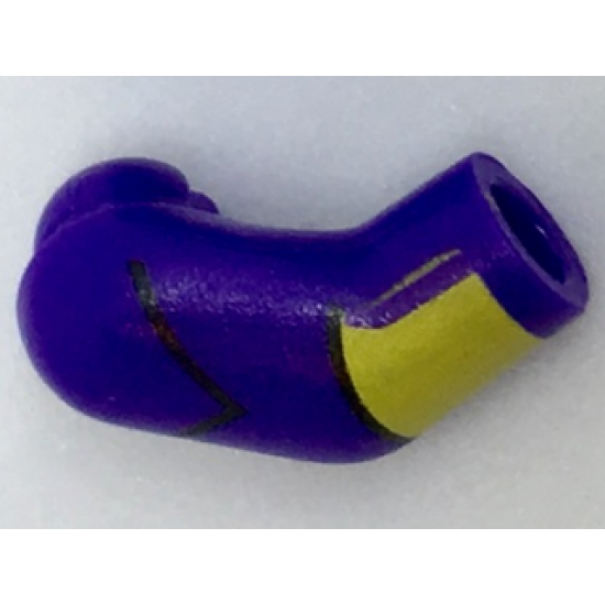 Arm, Right with Black Stripe and Yellow Cuff Pattern