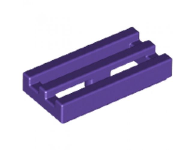 Tile, Modified 1 x 2 Grille with Bottom Groove / Lip